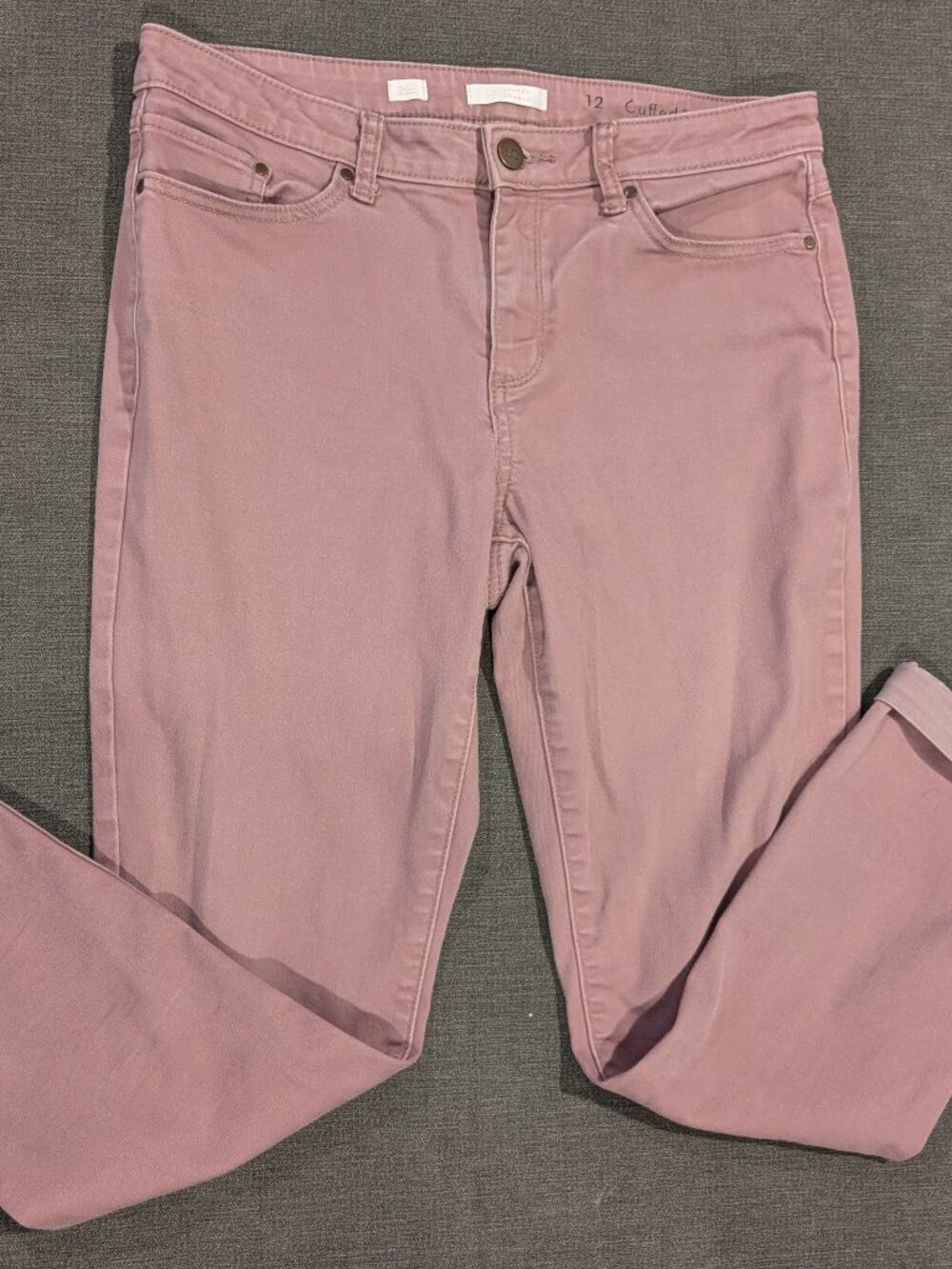 Lauren Conrad Cuffed Skinny Ankle Pant